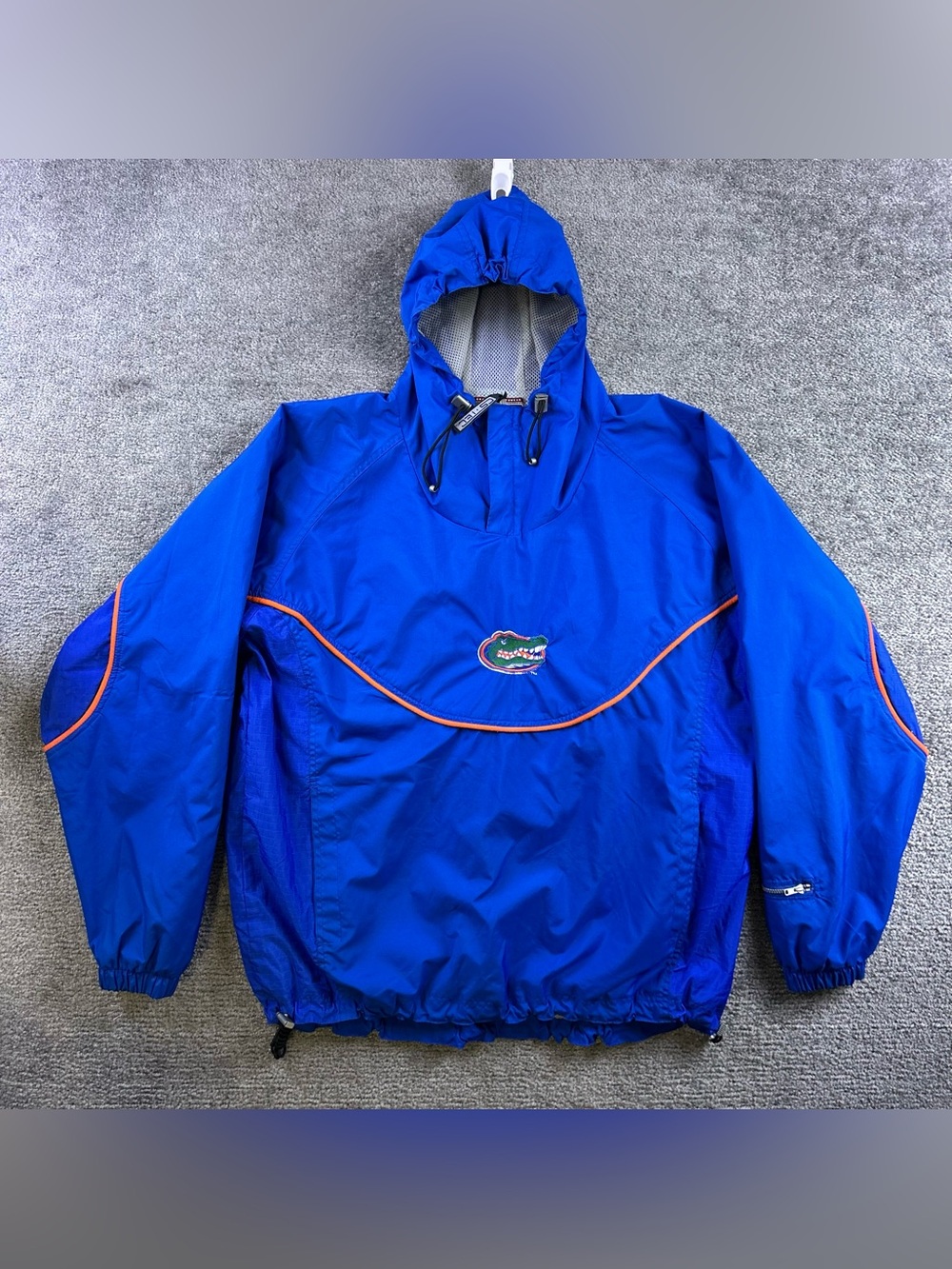 Crable Sportswear Mens Florida Gators Windbreaker Pullover L Vintage Mesh Lined